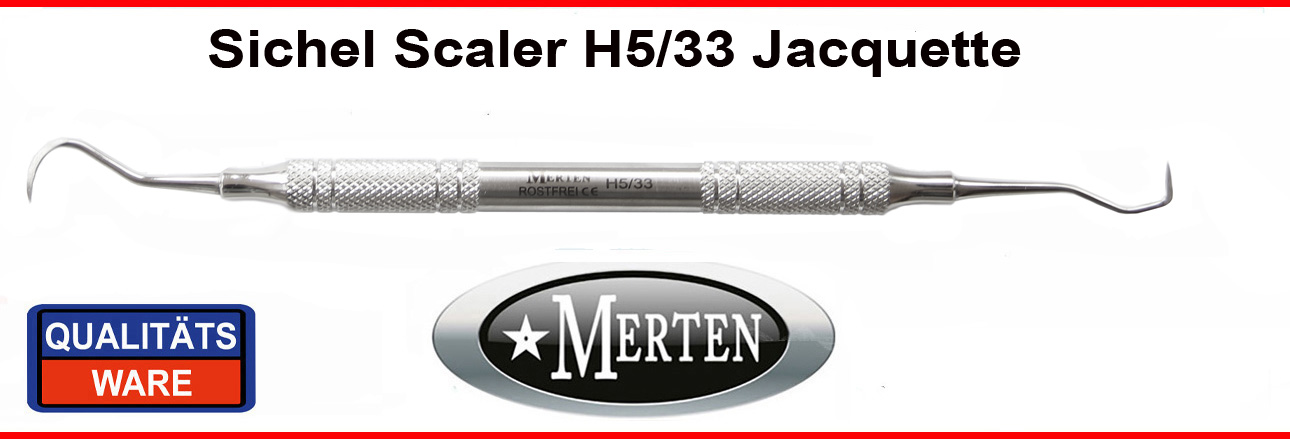 Scaler H5/33  8 mm Hohlgriff - extra leicht – Dentalinstrument